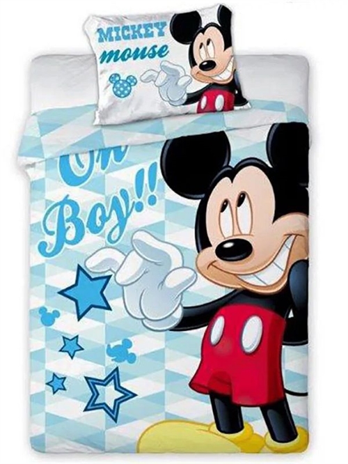 Disney Mickey junior sengetøj, Oh Boy !, 100*135 cm /40* 60 cm