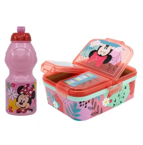 Disney Minnie madkasse 4 rum og drikkedunk