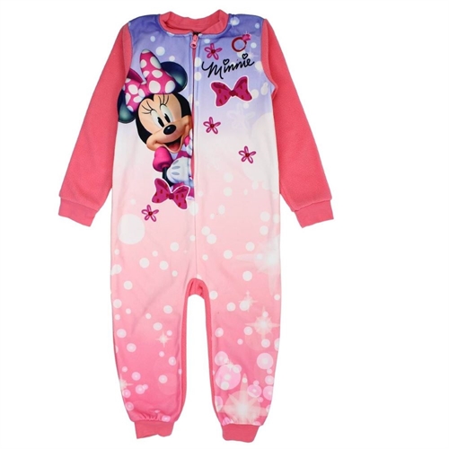 Disney Minnie fleece heldragt, lyserød