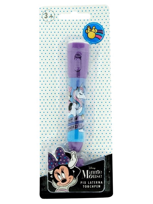 Disney Minnie lommelygte med kuglepen