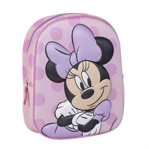 Disney Minnie Mouse rygsæk 3D lilla , 31 cm