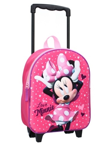 Disney Minnie trolley /rygsæk 3D , Love Minnie , 32 cm