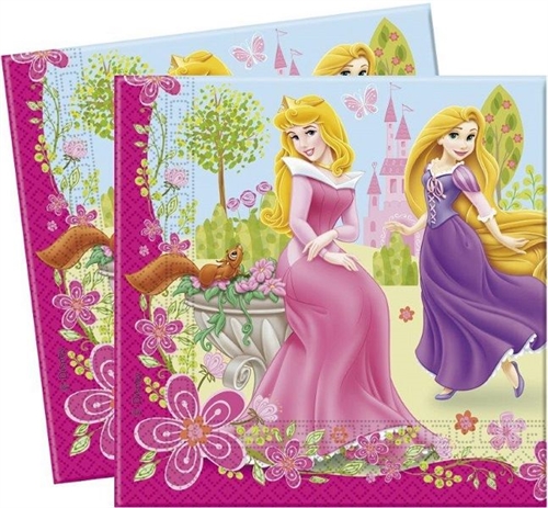 Disney Prinsesser servietter 33 * 33 cm, 20 sk.