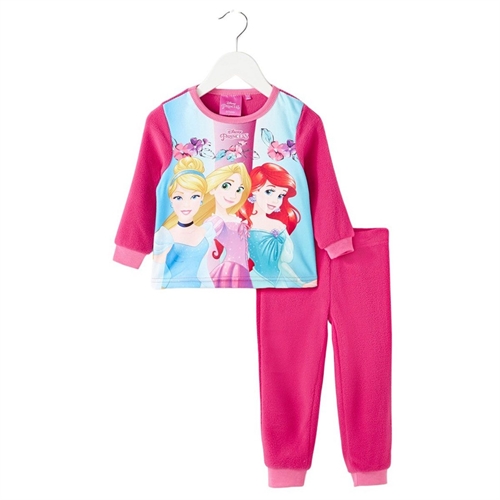 Disney Prinsesser fleece nattøj pink