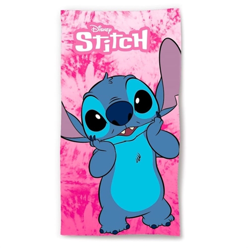 Disney Stitch strandhåndklæde lyserød