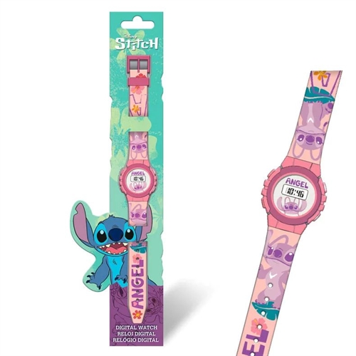 Disney Stitch armbåndsur digital lyserød