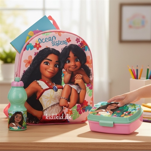 Disney Vaiana børnehavestart sæt, rygsæk 32 cm-madkasse-drikkedunk