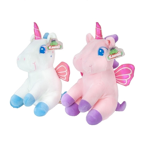 Enhjørning - Unicorn bamse hvid , 26cm