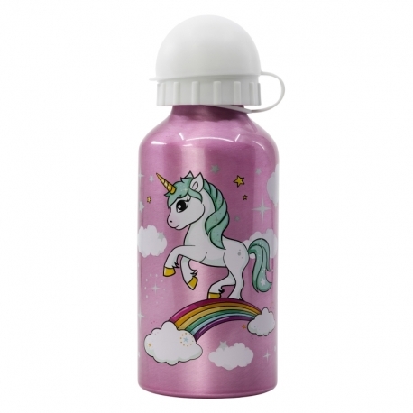 Enhjørning - Unicorn drikkedunk aluminium , Rainbow