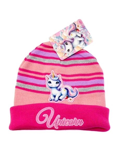 Enhjørning - unicorn vinter hue til børn