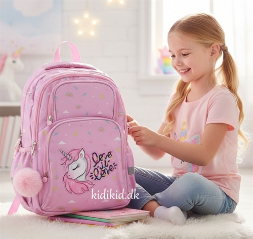 Enhjørning rygsæk/ skoletaske  42 cm