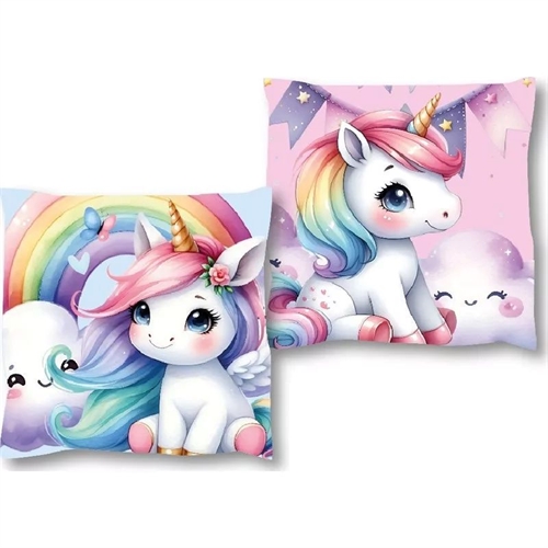 Enhjørning - unicorn decor pude 38 * 38 cm