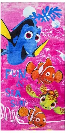 Disney Dory og Nemo badehåndklæde pink