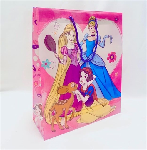 Disney Prinsesser gavepose lyserød , 39*32*12 cm 