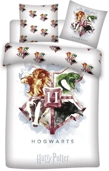 Harry Potter sengetøj Hogwarts , 140 * 200 cm / 65*65 cm
