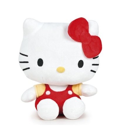 Hello Kitty bamse rød 16 cm