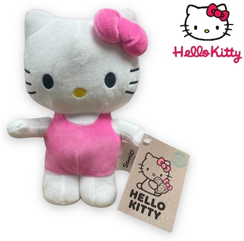Hello Kitty bamse lyserød 25 cm