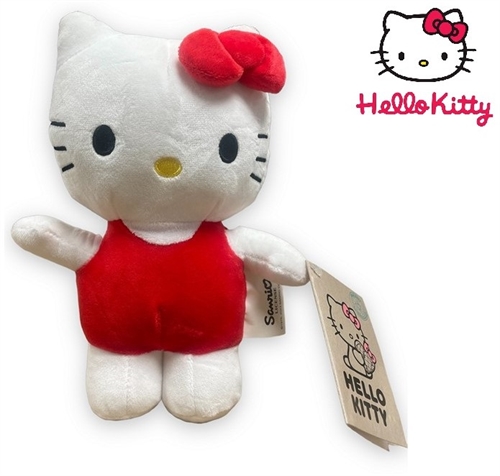 Hello Kitty bamse rød 25 cm
