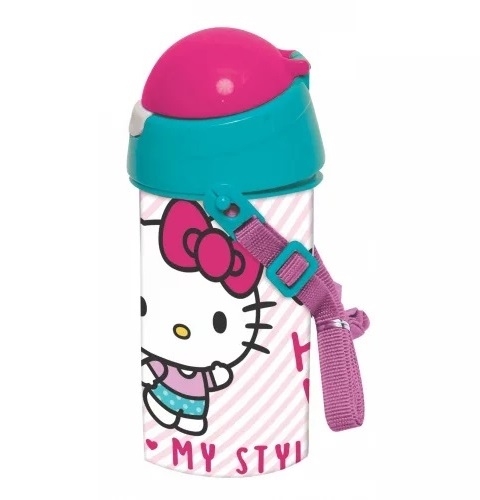 Hello Kitty drikkedunk med pop op sugerør