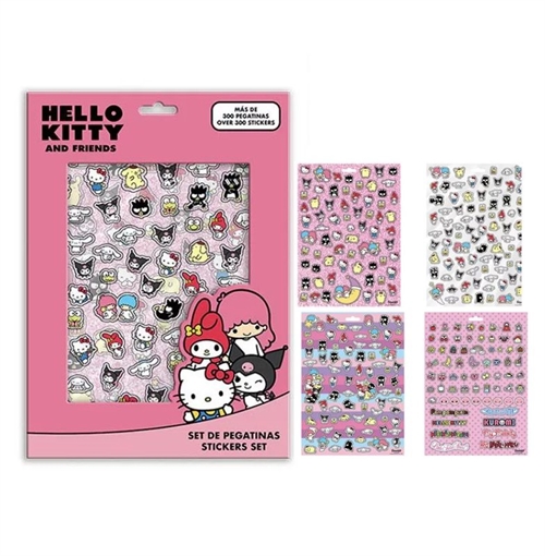 Hello Kitty klistermærker sæt 300 stk.