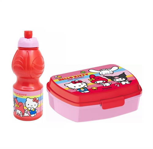 Hello Kitty madkasse og drikkedunk