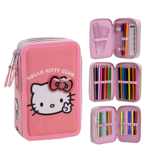 Hello Kitty penalhus 3 lag med tilbehør 