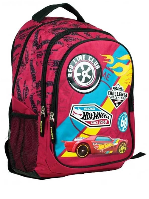 Hot Wheels rygsæk/ skoletaske 46 cm , Red Line Club