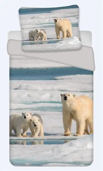 Isbjørn sengetøj  140*200cm