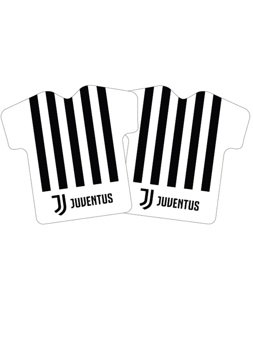 Juventus decorpude i T-shirt form, stribet , 40*30 cm