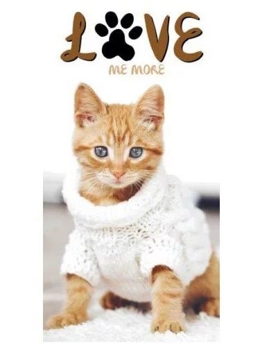 Katte badehåndklæde , Love