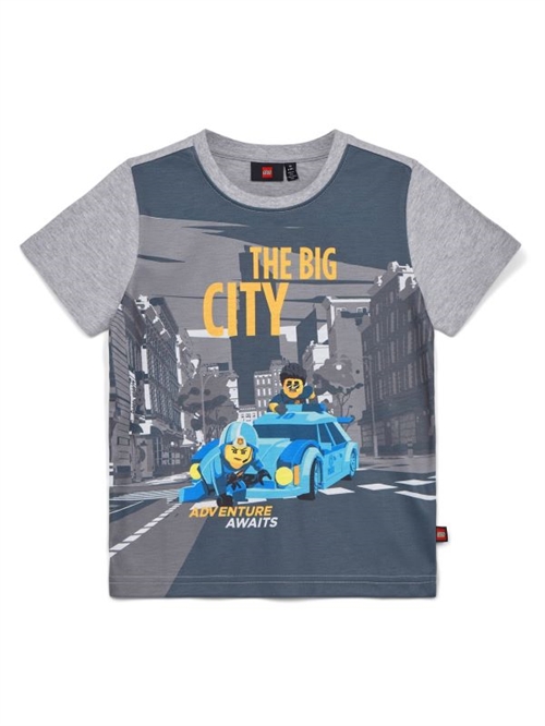 Lego City T-shirt grå, LWTANO 124 , The Big City
