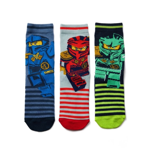 Lego Ninjago strømper 3 pak, LWAIKO 316