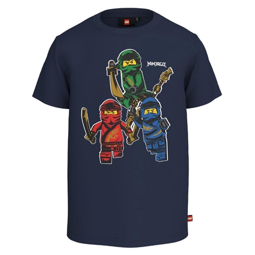 Lego Ninjago t-shirt til børn navy , LWTAYLOR 108