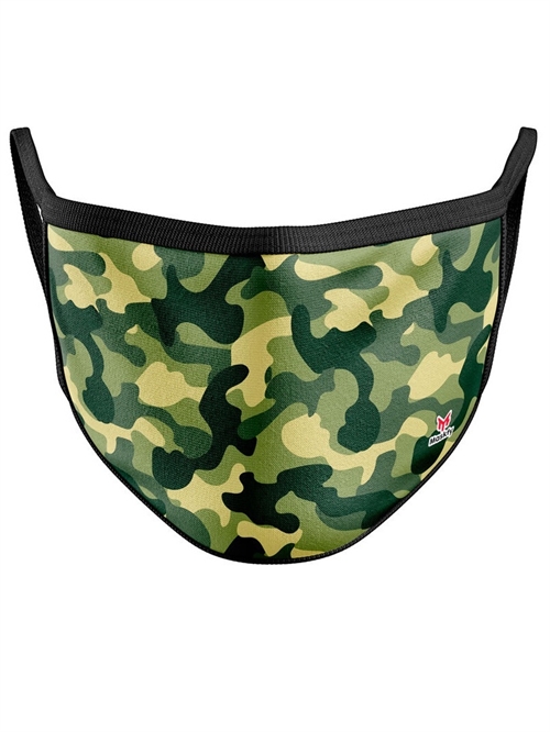 Stofmaske til børn , Camouflage grøn
