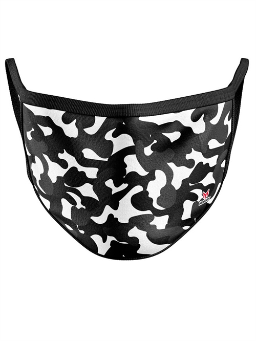Stofmaske til voksen, Camouflage sort