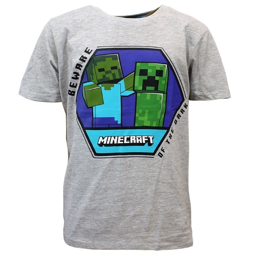 Minecraft T-shirt grå 