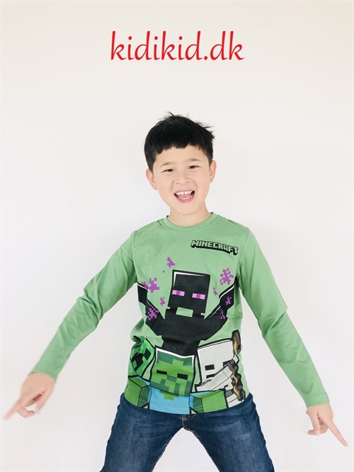 Minecraft bluse , grøn
