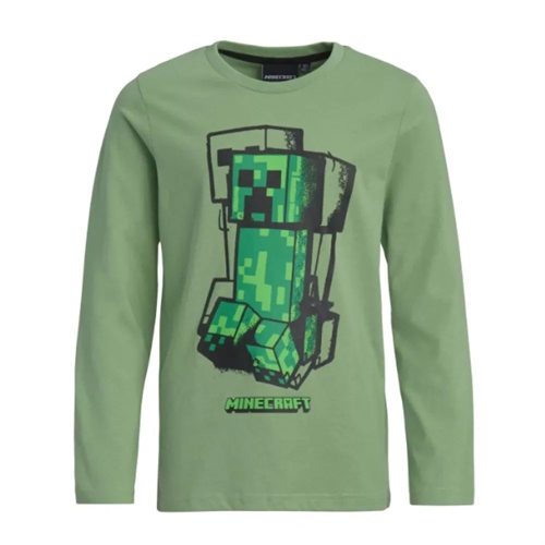 Minecraft bluse til børn, Creeper - grøn