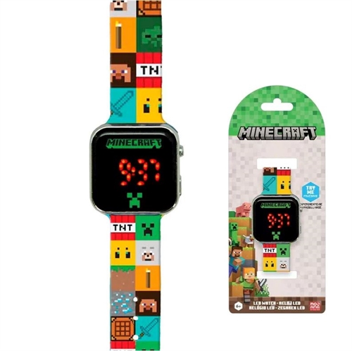 Minecraft LED Digital Armbåndsur