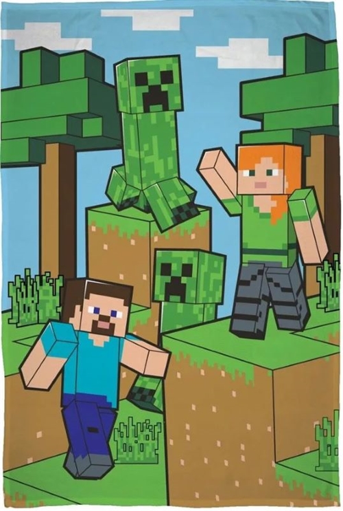 Minecraft fleecetæppe , 100*150 cm