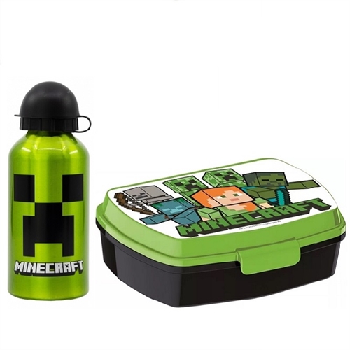 Minecraft madkasse og drikkedunk aluminium