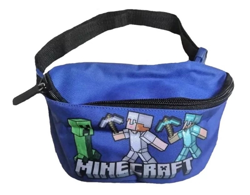 Minecraft bæltetaske blå 22 cm