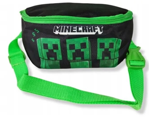 Minecraft bæltetaske sort , Creeper 22 cm
