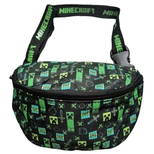 Minecraft bæltetaske sort 22 cm
