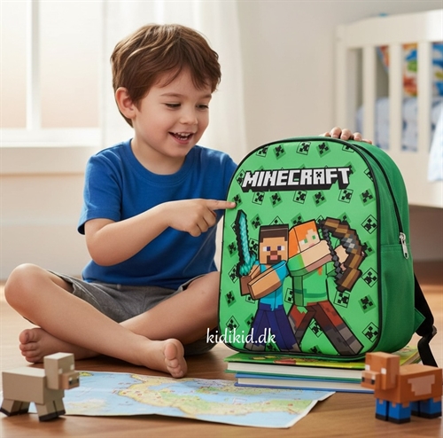 Minecraft rygsæk 3D Alex og Steeve , 30cm