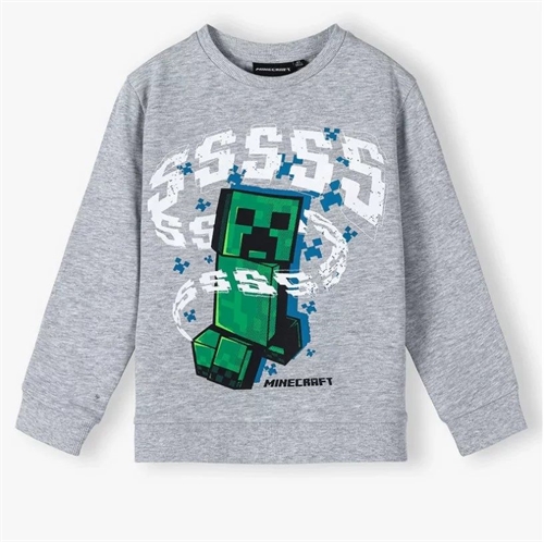 Minecraft sweatshirt grå Creeper SSS