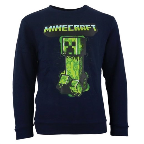 Minecraft sweatshirt navy , Creeper