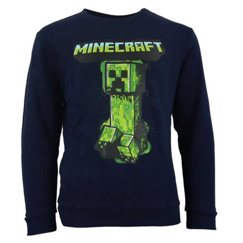 Minecraft sweatshirt navy , Creeper 