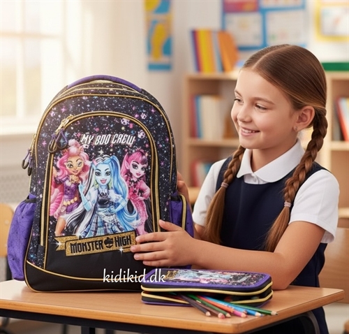 Monster High skoletaske og penalhus