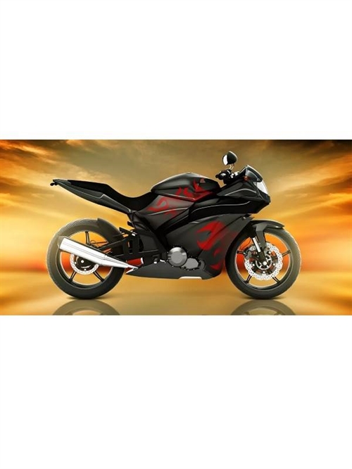 Motorbike badehåndklæde